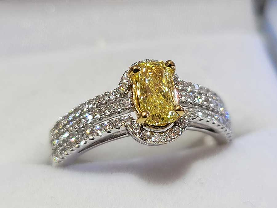 yellow-diamond-fancy-cocktail-ring Antique diamond ring